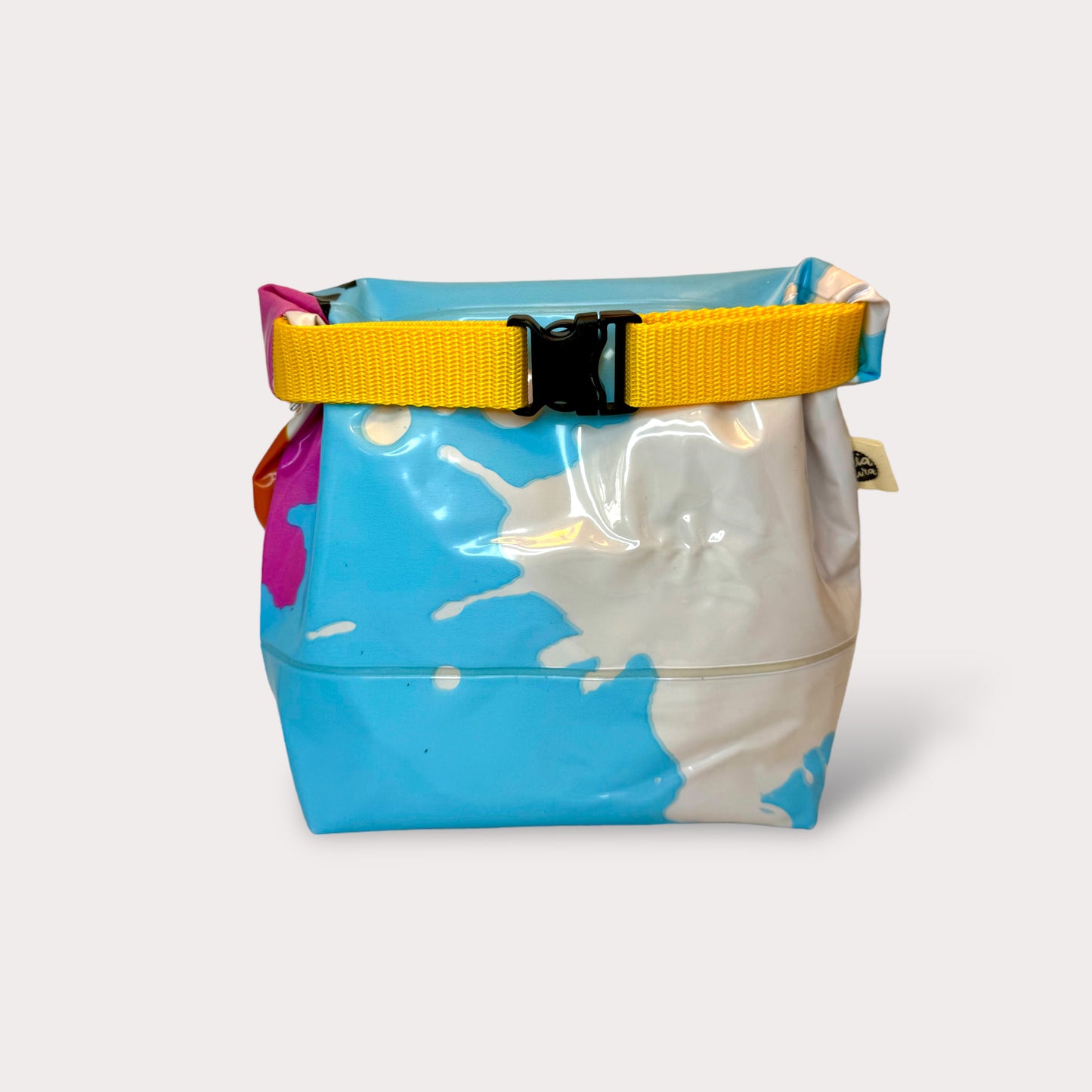 Bikini Bag . Turqois Splatter . Floatie.