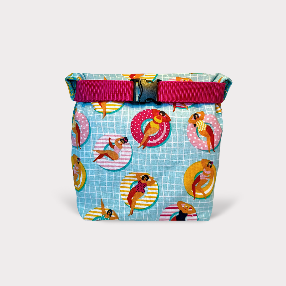 Bikini Bag . Ladies Swimming Ring. Fabric