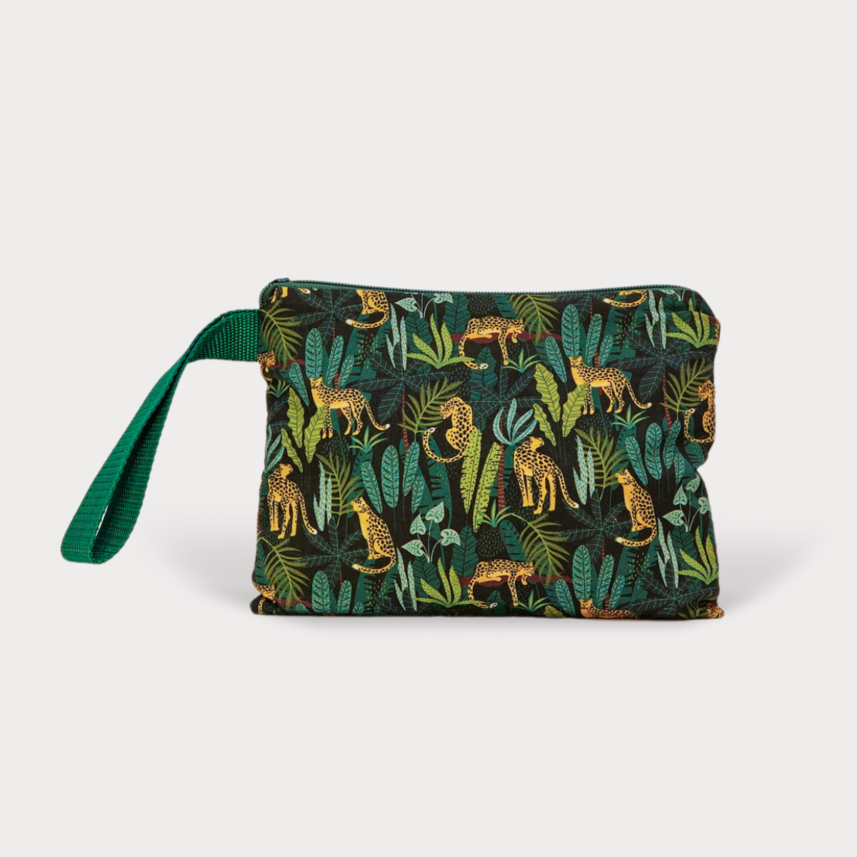 Large Pouch . Cheetahs. Fabric