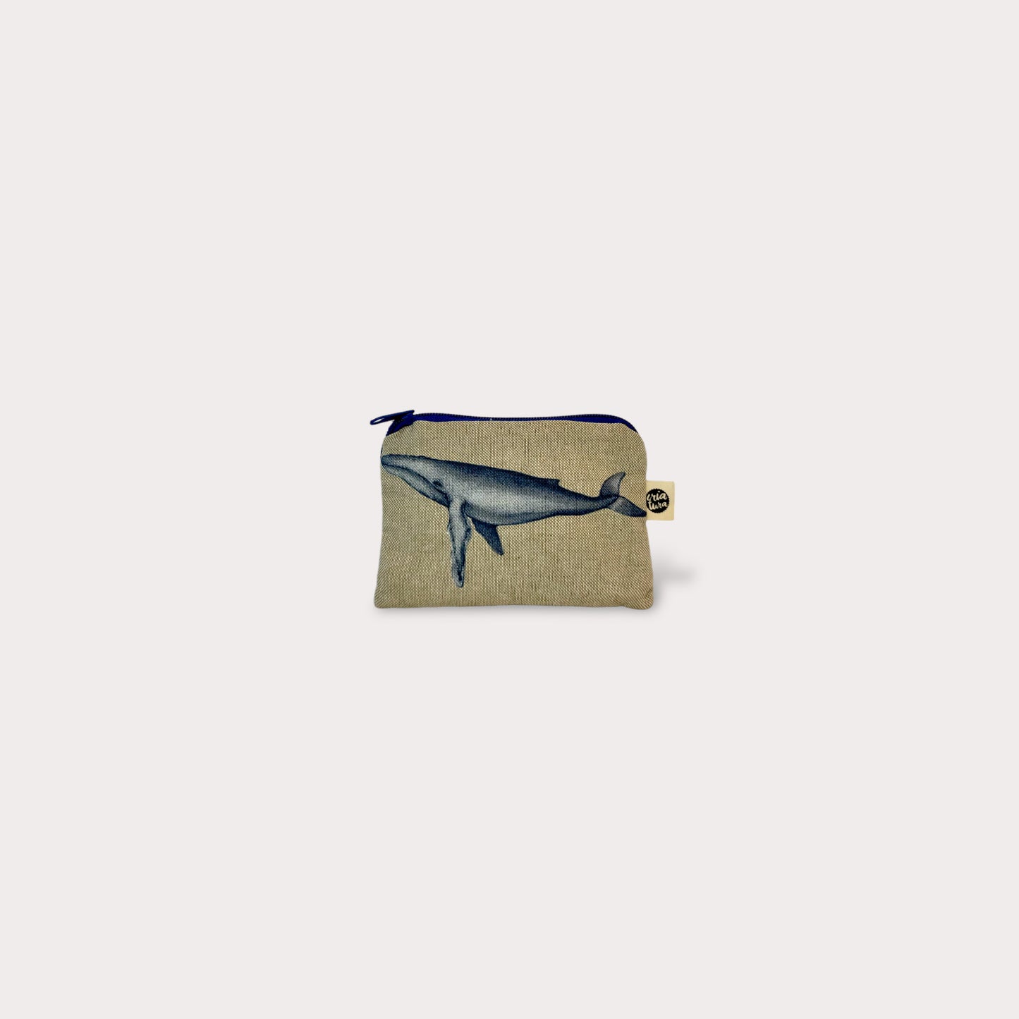 Coin Purse . Whales. Fabric