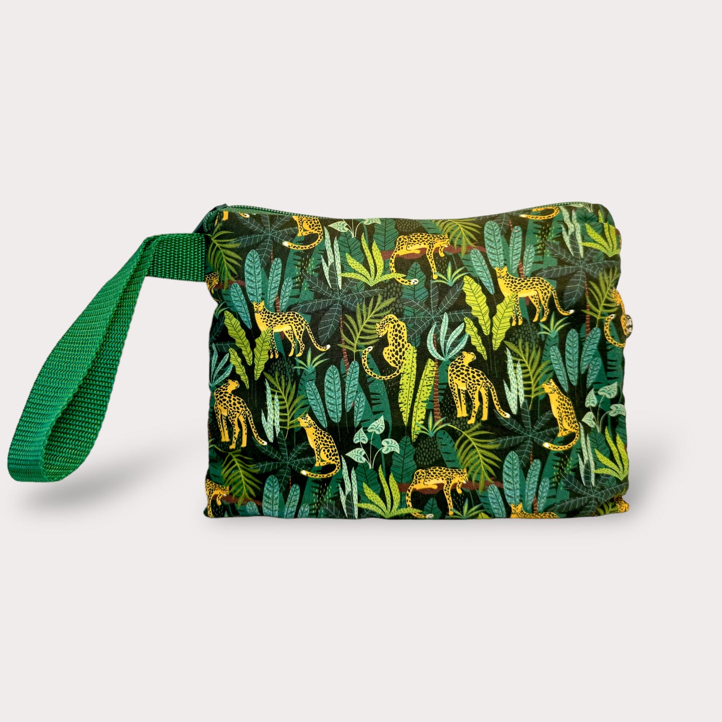 Large Pouch . Cheetahs. Fabric