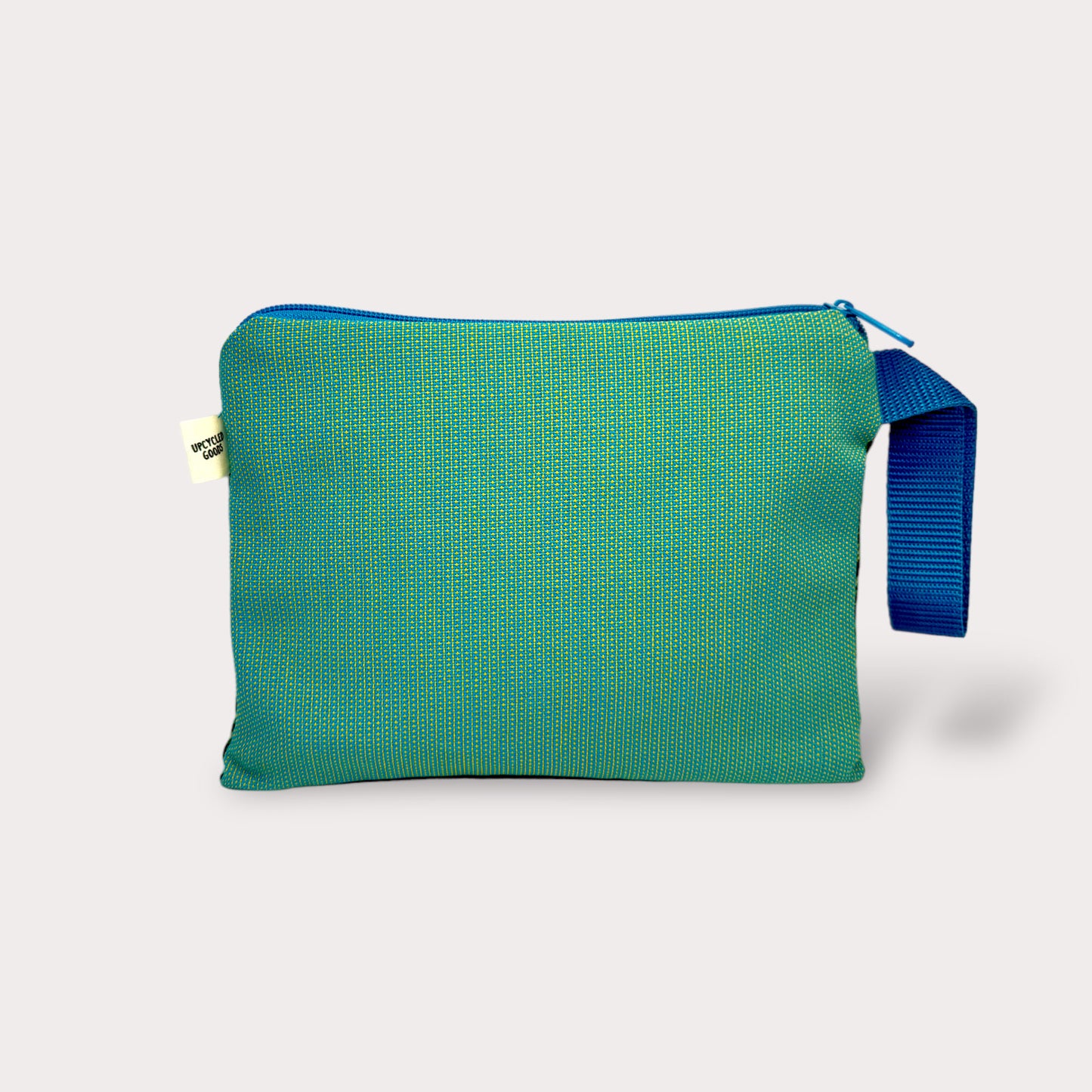 Large Pouch . Peacock. Fabric