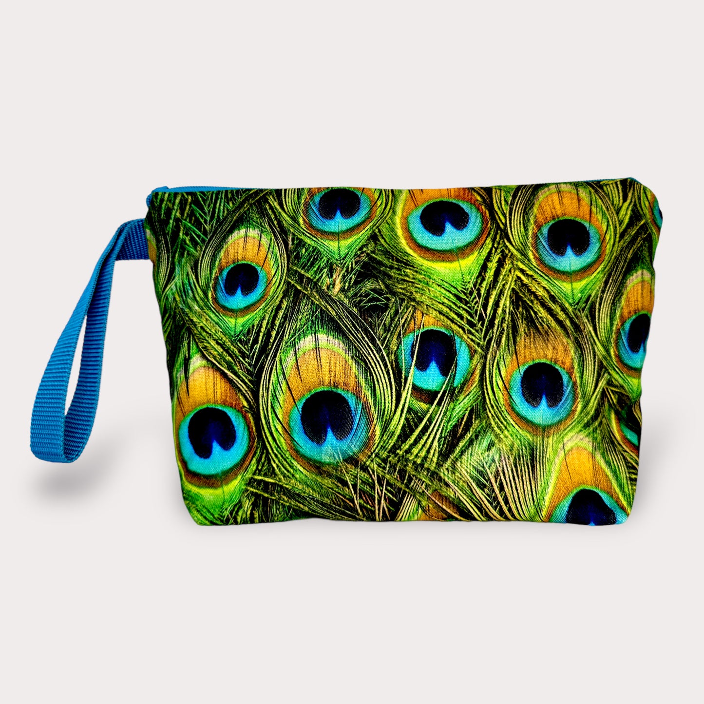 Overnight Bag . Peacock. Fabric