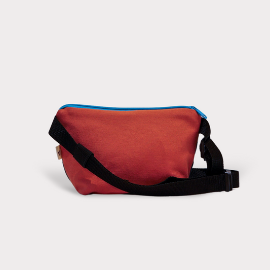 Small Hip Bag .  Crazy Seagulls . Fabric