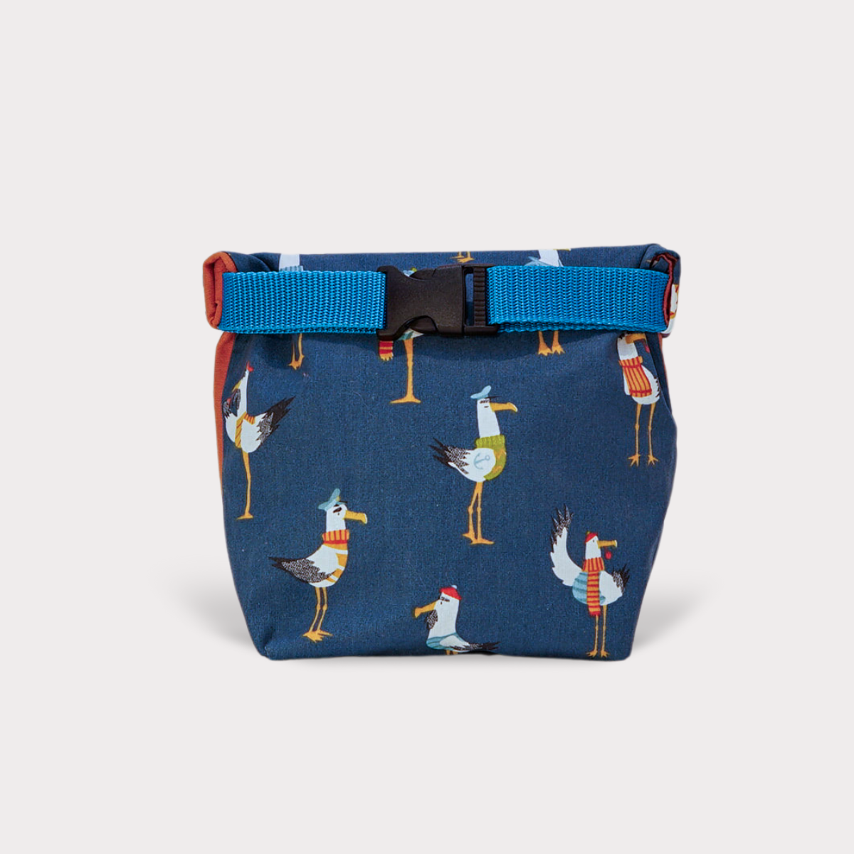 Bikini Bag . Crazy Seagulls. Fabric