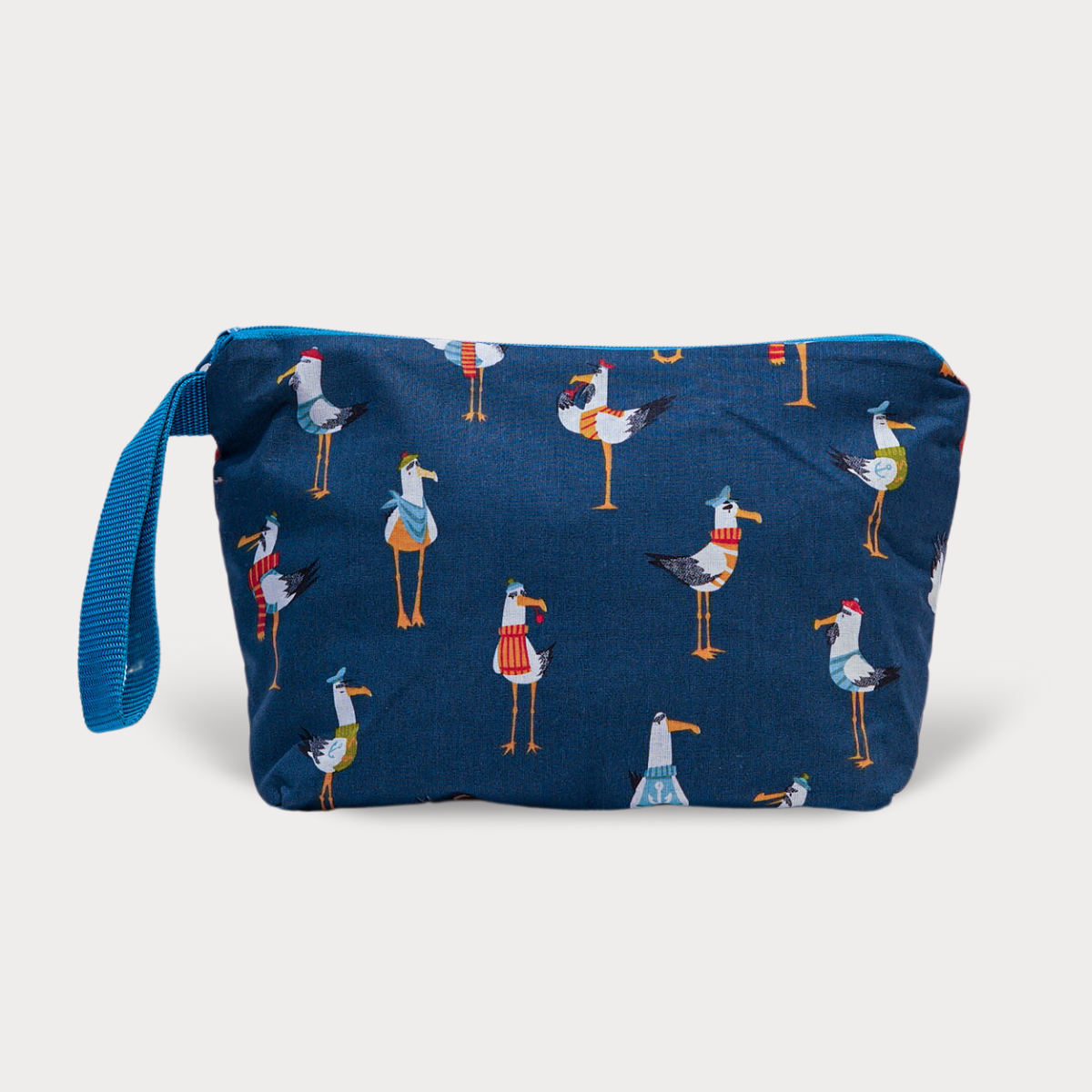 Overnight Bag. Crazy Seagulls. Fabric