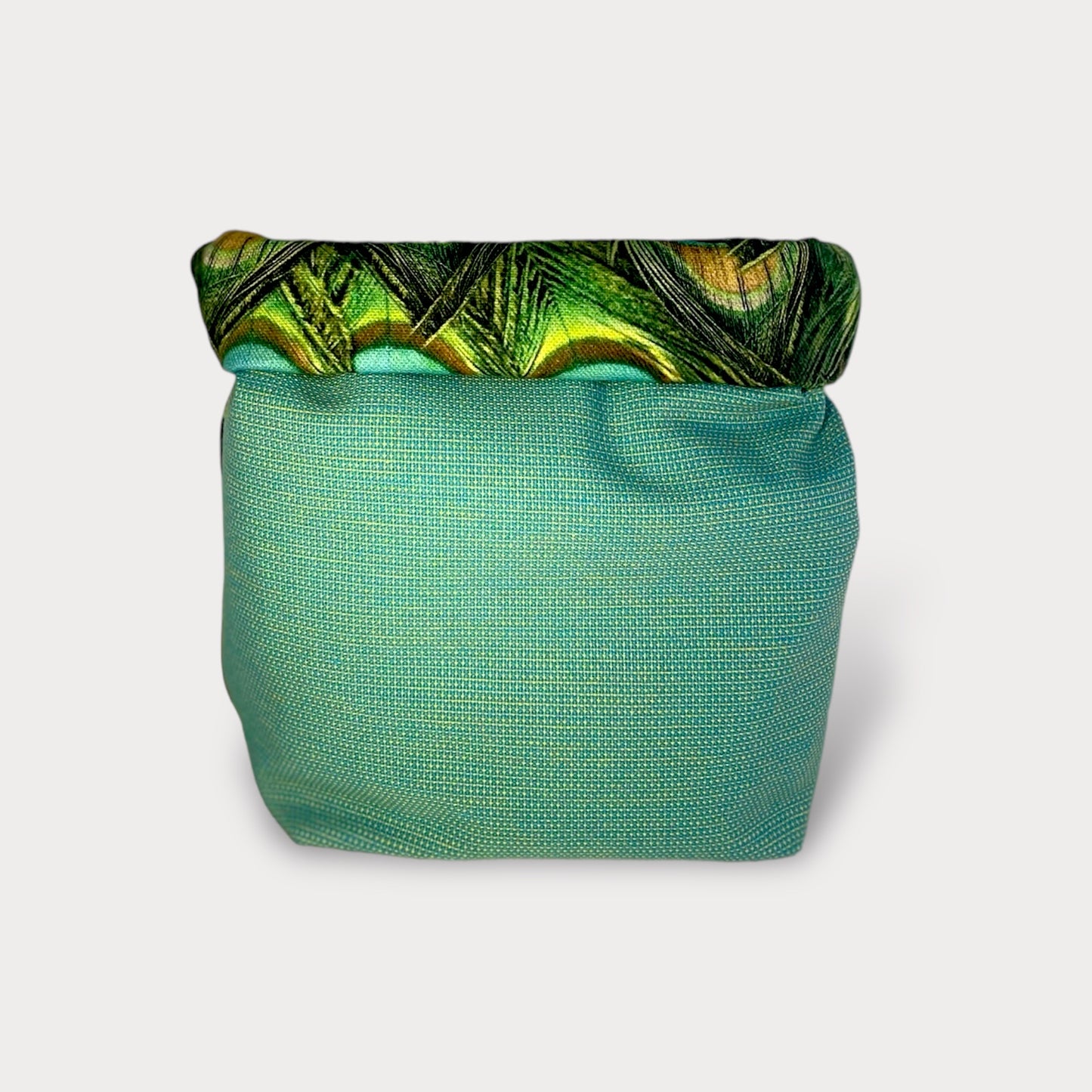 Bikini Bag . Peacock. Fabric