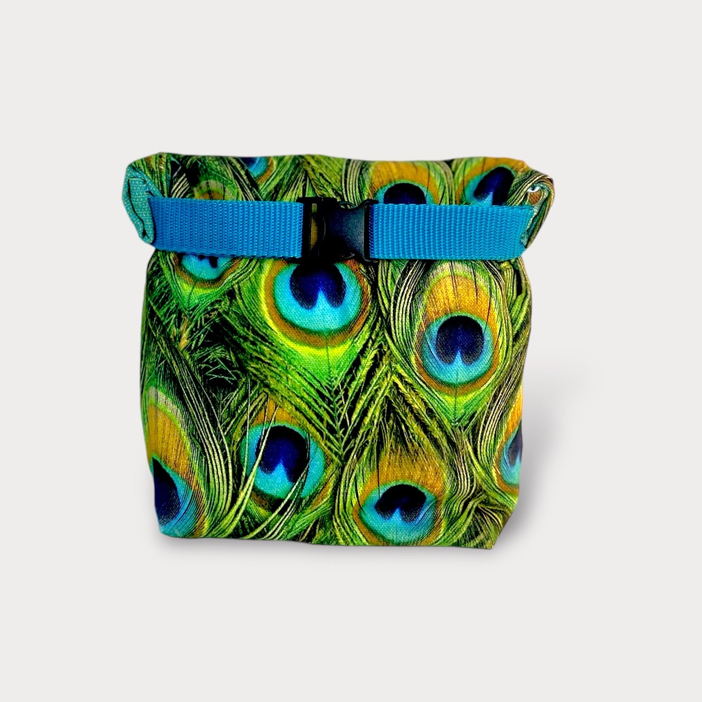 Bikini Bag . Peacock. Fabric