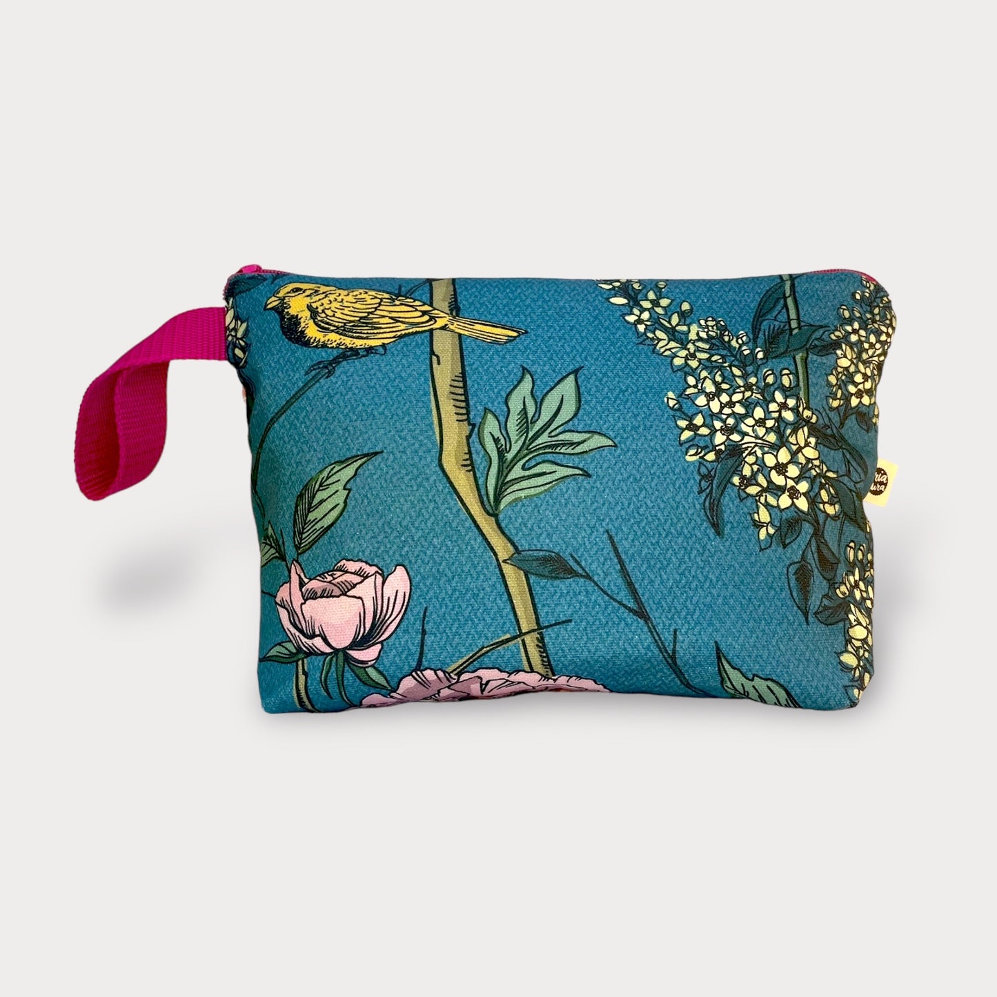 Overnight Bag . Birds. Fabric