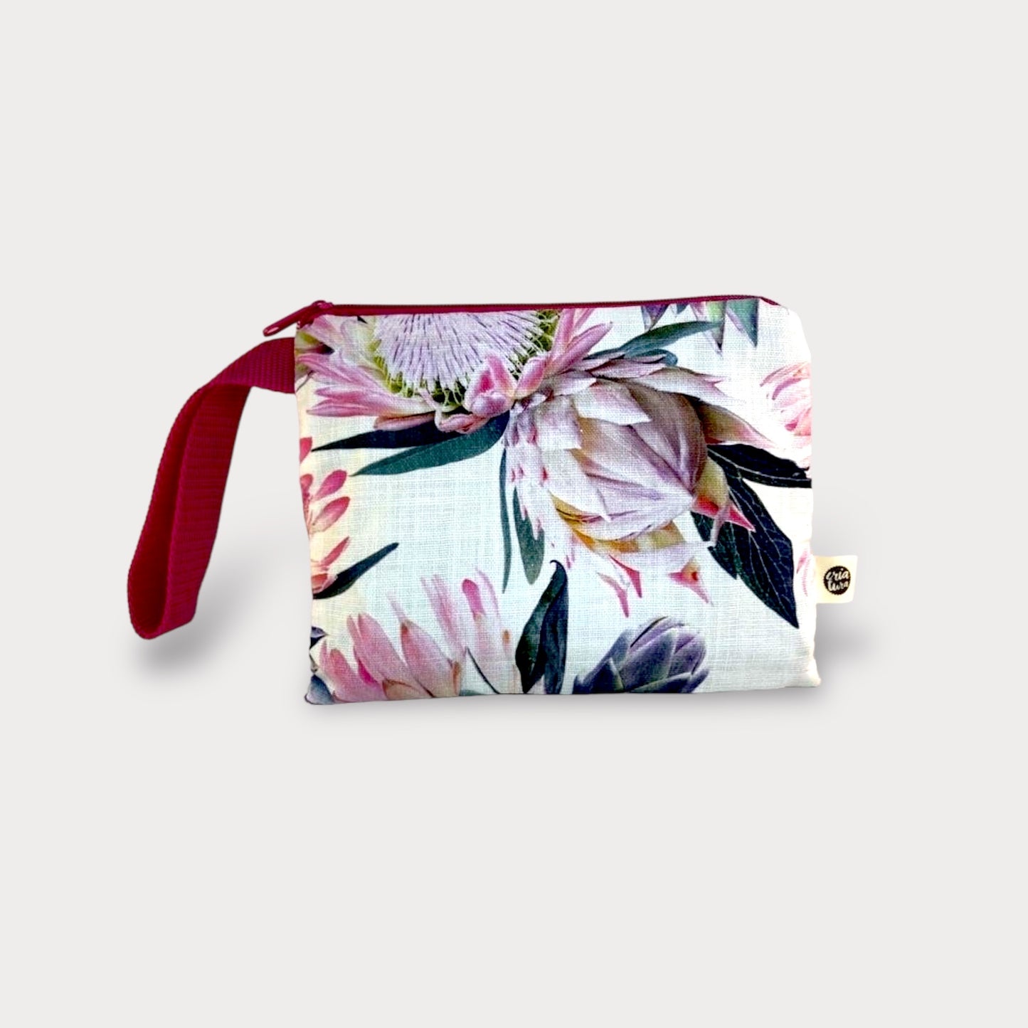 Large Pouch . Artichoke. Fabric
