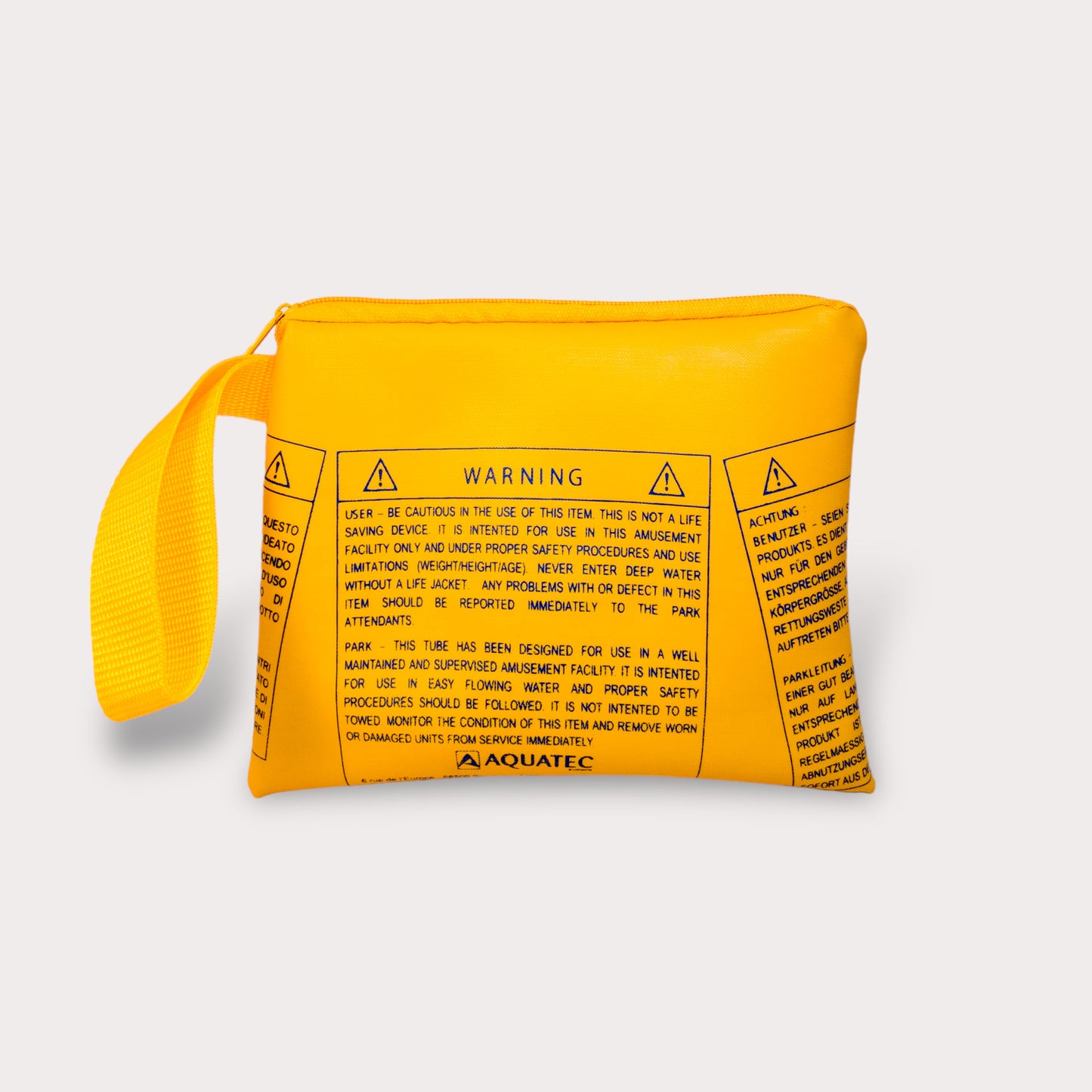 Large Pouch . Acua Park. Yellow