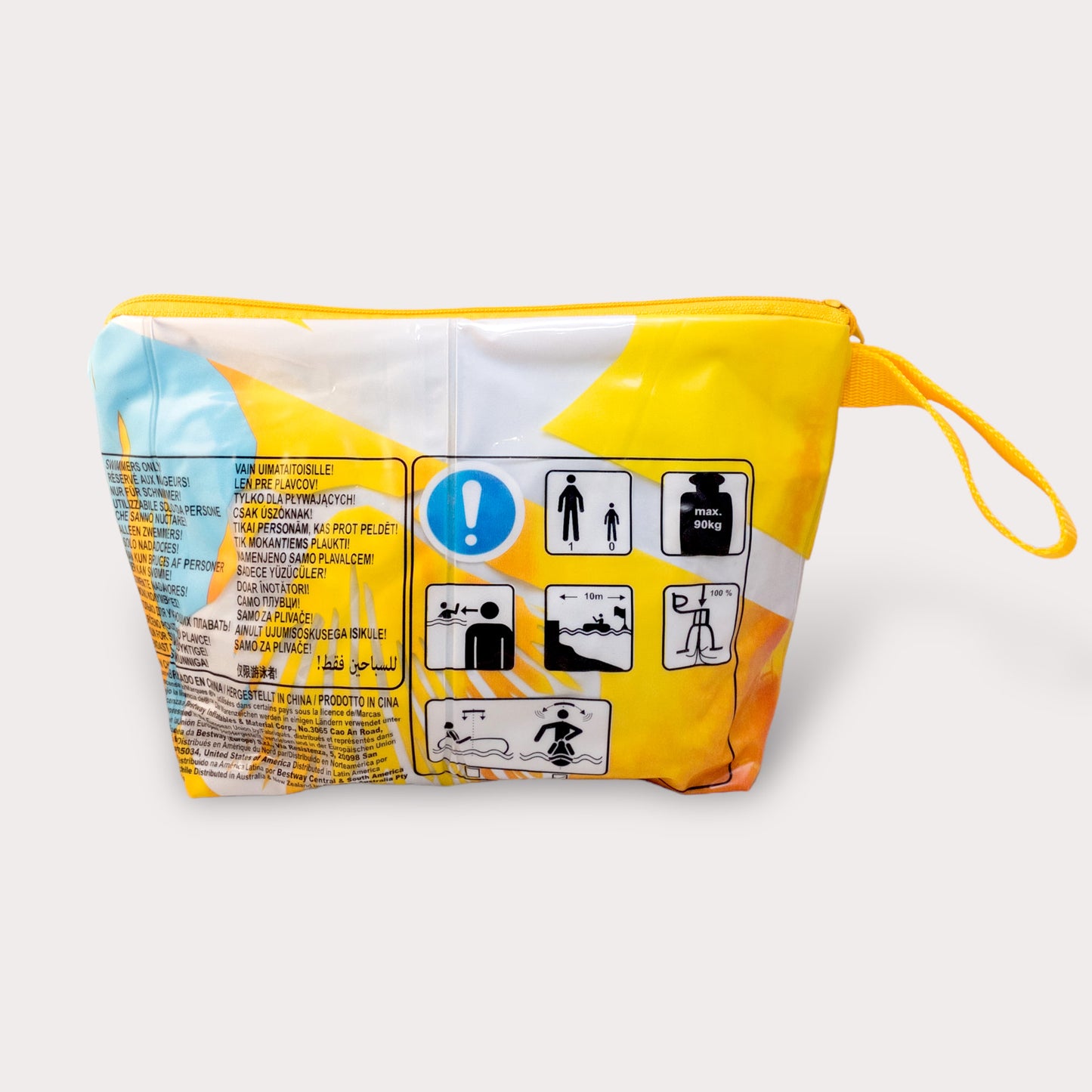 Overnight Bag . Yellow. Pool Toy