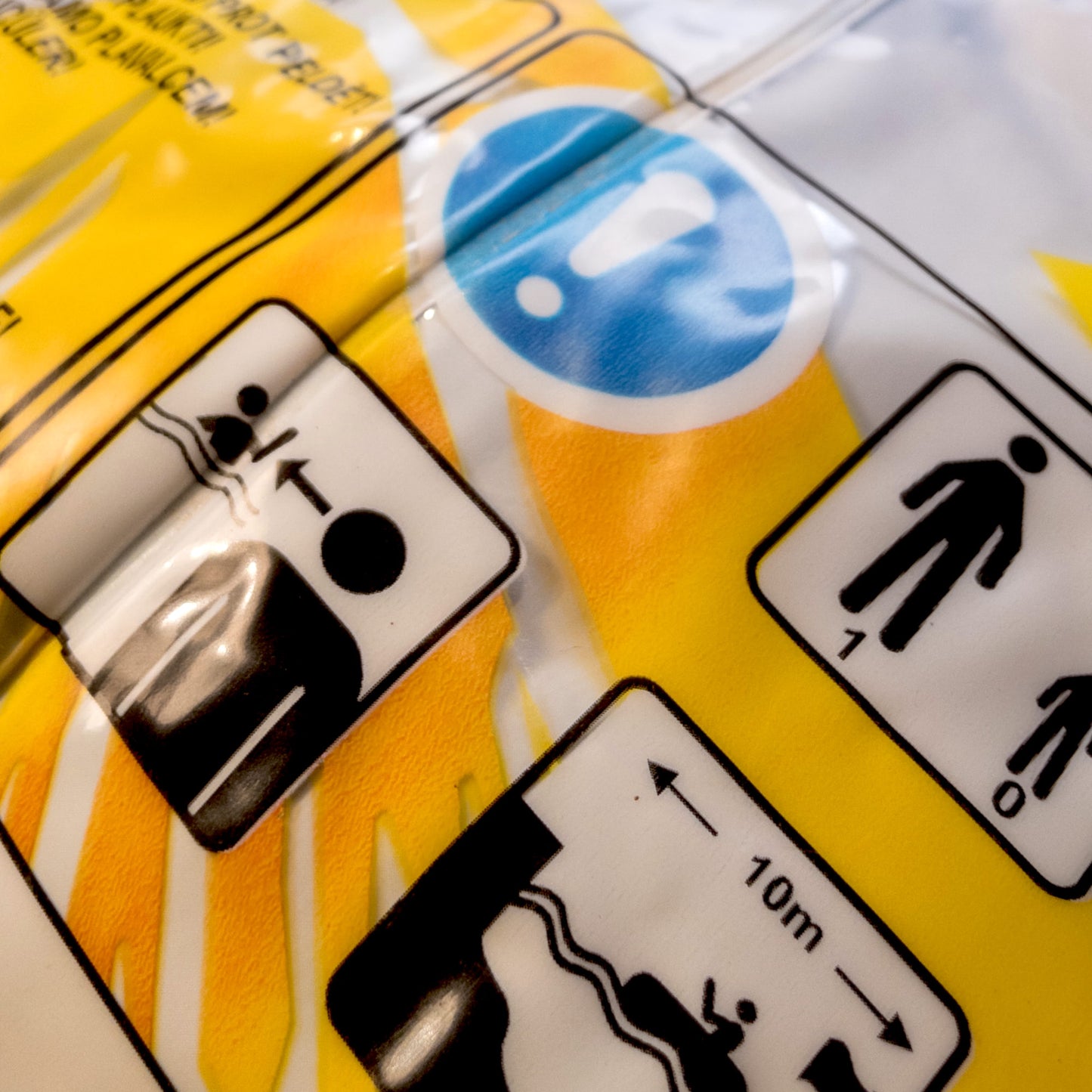 Overnight Bag . Yellow. Pool Toy