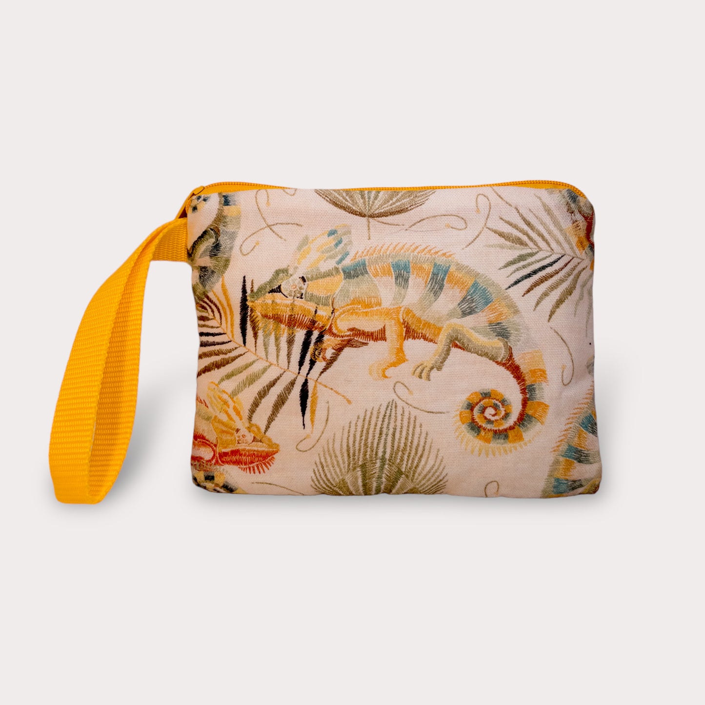 Large Pouch . Chameleon. Fabric